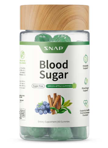 SNAP Blood Sugar Green Apple Gummies 60 Gummies